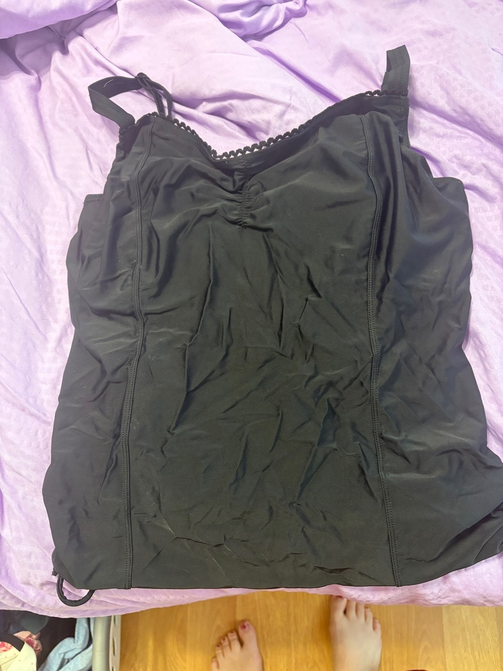 Black Women's Tank Top Bathing Suit